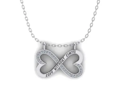 Pendant LOVE WITHOUT LIMITS 3D print model