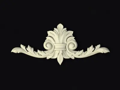 dekor golden ornament 3D model buy