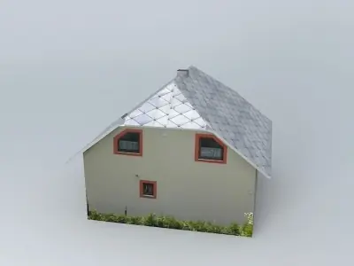 Dom house with roof Free 3D model