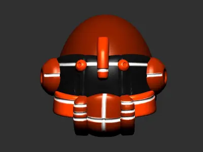 helmet high poly sculpt 3d printable ver 7 3D model 3D model 82