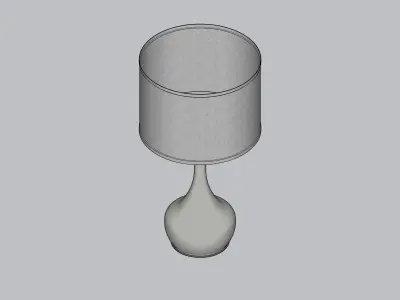 Table Lamp BODHI THOMAS NICKEL and DARK GREY Free 3D model