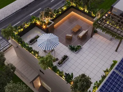 Terrace Garden 3D model