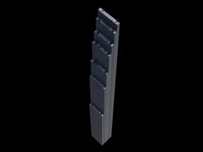 111 West 57th Street - NYC Low-poly 3D model