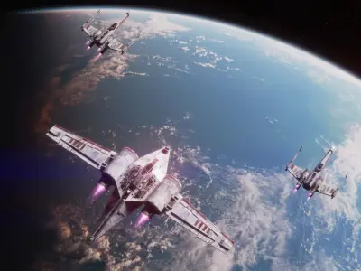 Incom BT-47C T-Wing Strategic Bomber 3D model