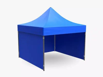 Display tent mockup 04 3D model