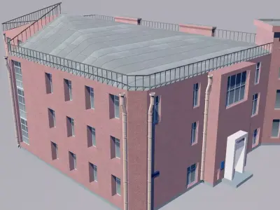 Flat house 3D model