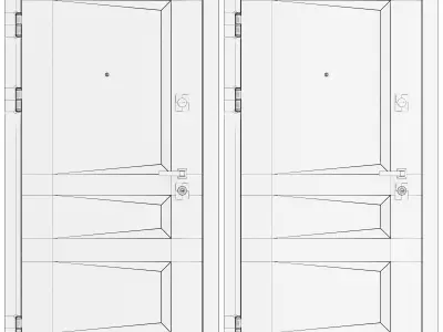 Entrance door Rodos 3D model