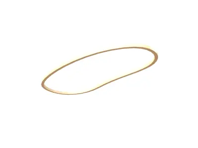 Rubber Band v1 002 Low-poly 3D model