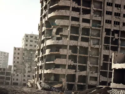 Apocalypse Battlefield Low-poly 3D model