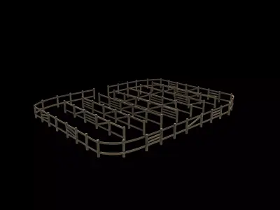 Corral Fencing 3D model