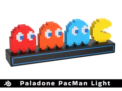 Paladone Pac-Man and Ghosts Light Low-poly 3D model