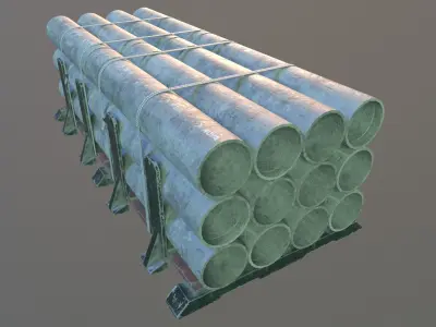 Environmental Prop Kit Low-poly 3D model