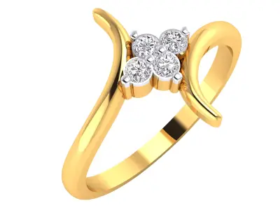 Women Ring Render 3dm STL MTL SLC JCD OBJ FBX Details 3D print model 60