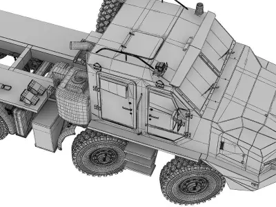 Custom vehicle made in 3d 3D model