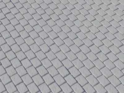 Rounded Cobblestone Pavers PBR Texture  Texture