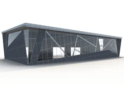 Modern Warehouse Low-poly 3D model