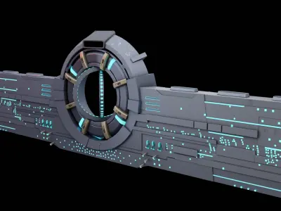 Sci-Fi Alien Spaceship 3D model