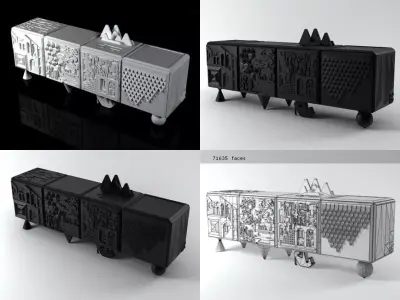 Tout va Bien Cabinet 3D model