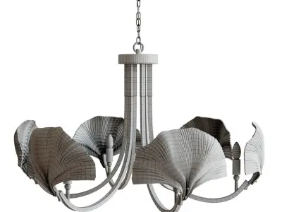 Ginkgo chandelier 3D model