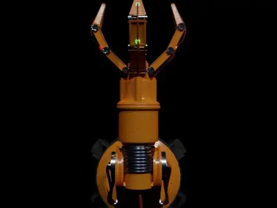 Sci-fi robotic arm 3D model