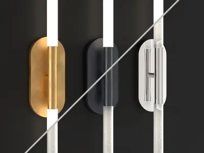 Rousseau medium vanity sconce 3D model