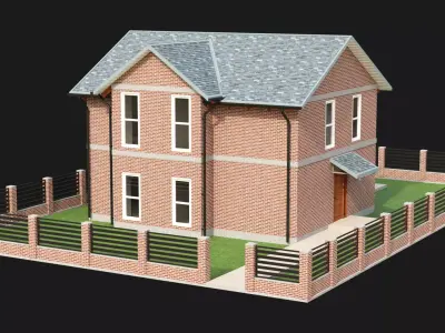 Brick House 1 3D model