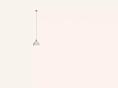 Modern Ceiling Pendant Light - Minimalist Metal Lamp 3D Model 3D model