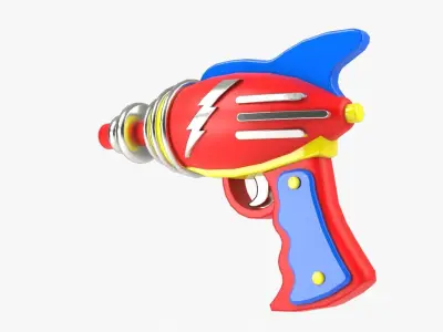 Ray Gun Low-poly 3D model