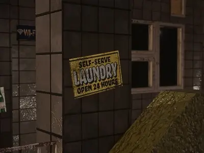 Modular Exterior Apartments - Assets Pack Low-poly 3D model