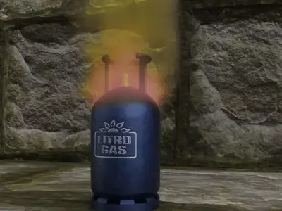 Litro Gas Cylinder Sri Lanka Free 3D model