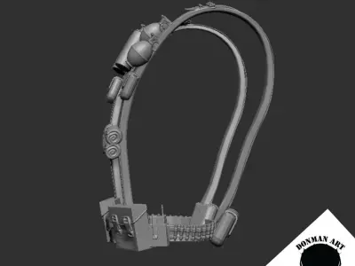 Street Warrior Vest for 6 inch Action Figures 3D print model