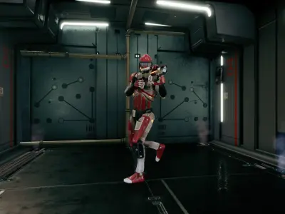 XForce Commander for UNREAL Low-poly 3D model