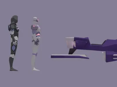 Blade of Mormora Voltron Low-poly 3D model