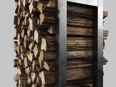 Firewood decor n2 3D model