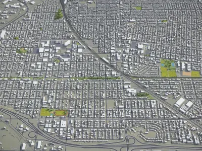 Richmond - California Low-poly 3D model