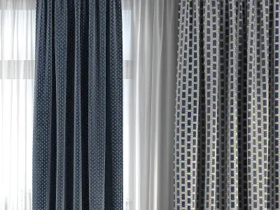 Curtain Set 294 3D model
