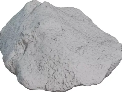 Photorealistic Rock 3D Model Low-poly 3D model