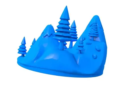 Mountain Path - Mountain Path stl -  path -  mountain 3D print model