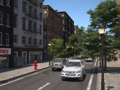 City street 3D model purchase