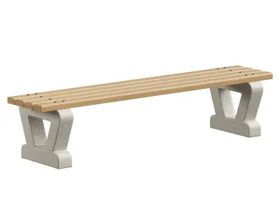 CONCRETE BENCH 110 3D model