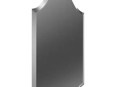 Dariel Tall Arched Scalloped Wall Mirror WRLO6854 3D model