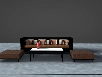 3d Sofa  3D model purchase