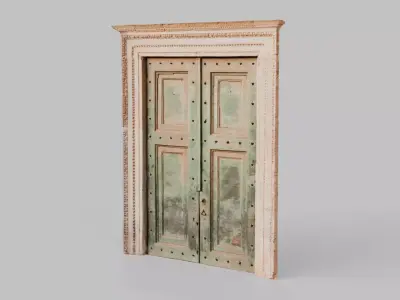 Roman Bronze Palace Door Low-poly 3D model
