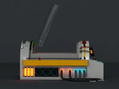 BEST AND THE CHEAPEST LAB CAPSULE v2  HIBERNATION  CHAMBER Low-poly 3D model