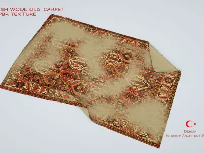  OLD TURKISH CARPET 3D model