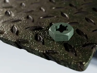 Custom Metal Plate  3D model