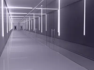 Modern Light Hallway M1 3D model