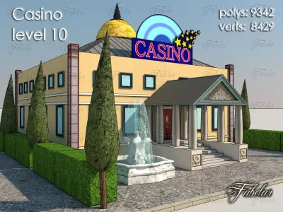 Casino Level Low-poly 3D model