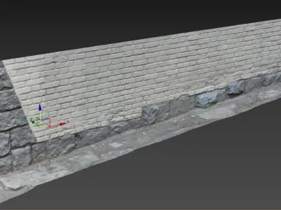 exterior wall highpoly 3D model