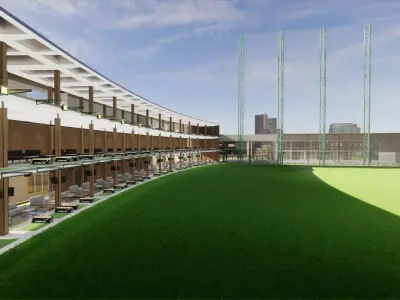 driving range golf 3D model